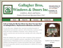 Tablet Screenshot of gallagherwindows.com